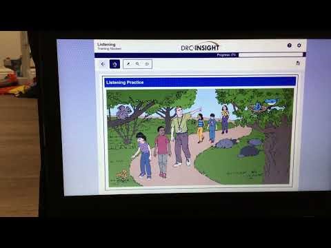 How to take a test in drc insight wida screenr