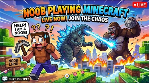 NOOB vs GODZILLA in MINECRAFT ||
