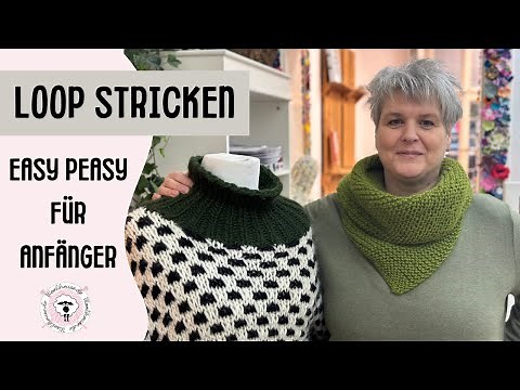 Easy Peasy Loop / Scarf knitting for beginners / Shawl with twist