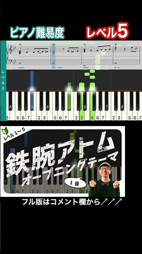 #鉄腕アトム #ピアノ初心者向け楽譜