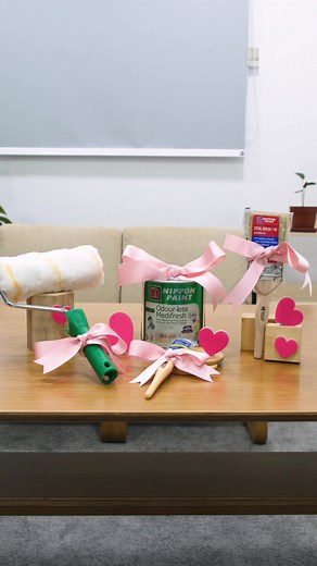 When our boss said “Make it look cute” 💝🎀 #coquette #nipponpaintsg #tiktoksg #fyp