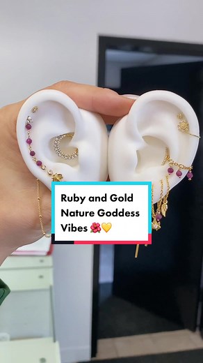 Ruby and Gold Nature Goddess Vibes 🌺💛