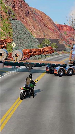 Realistic Highway Car Crashes #245