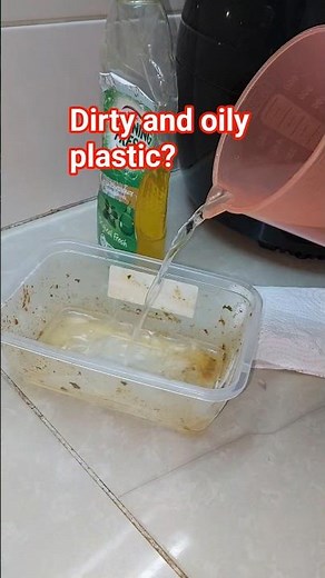 How to remove grease from plastics | Easy cleaning hack