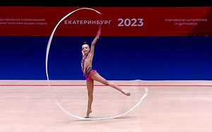 【艺术体操】Christina Voitenko 俄罗斯少年组个人全能带操 | 2023年俄罗斯传奇挑战运动会