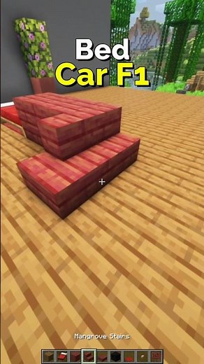 How to Make an F1 Bed Car in Minecraft – Decoration | CupSapling #minecraft #shorts #decoration