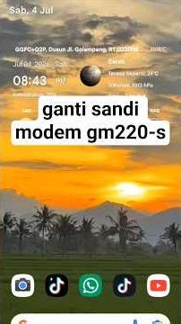 cara ganti sandi modem gm220s