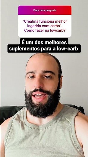 CREATINA PRECISA DE CARBOIDRATO PRA SER ABSORVIDA?