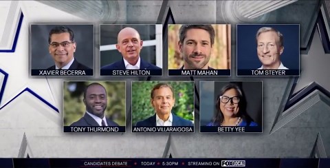 Watch CA Governor Debate LIVE Tonight at 5:30PM