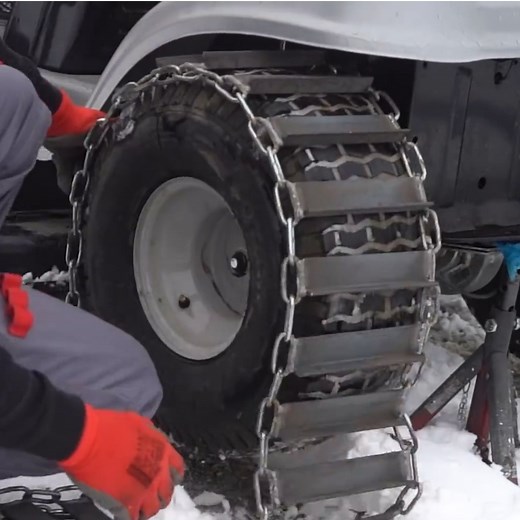 Homemade Extreme Snow Chains For Lawn Tractor | DIY & Crafts