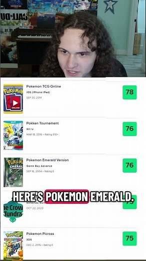 Metacritic's Ranking of Pokemon Games is Insane.
