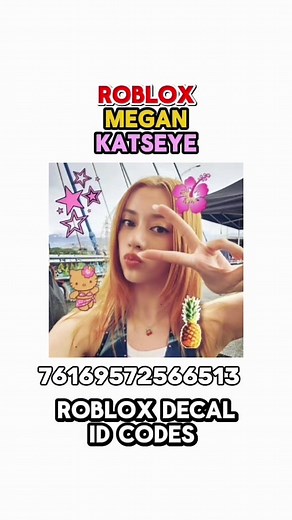 Megan Katseye Roblox Decal ID Codes Guide