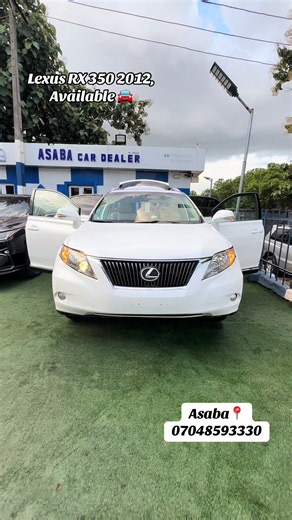SHARPEST DEAL‼️‼️ Lexus RX 350 2012… REGISTERED, (BARELY FEW MONTHS USED) ✔️ Super Clean and Sharp, Raw First body 💯, Highest Grade💯 🚘(Absolutely Toks Standards) ✔️ Fullest Options with, Reverse Camera, Thurbstart/Keyless, Power boot, Sunroof, Alloy Rims, LUXURY INTERIOR. ✔️ Engine 💯, Chilling AC 💯, Low mileage 69k. Everything is intact, Buy n enjoy... 🚘Price: 17.8m 🌆Location: Asaba📍 #fyppppppppppppppppppppppp #asabacardealer #nocompetition #dreamcar #asaba
