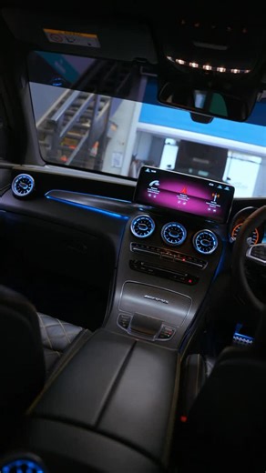 High Demand Customs on Instagram: "Giving your AMG what it’s missing 😎 🔥 HDC 12.8” Touch screen and CarPlay 🔥 64 Colour Ambient lighting system 🔥 Wireless Charger 🔥 NEW Touch Pad #amg #mercedes #benz"