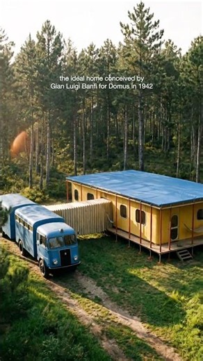 Welcome to Banfi's transportable house, designed for Domus in 1942