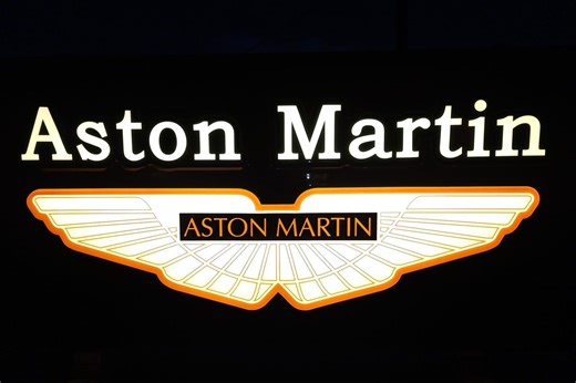 No Reserve: Illuminated Aston Martin Sign