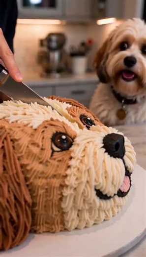 He Made a Cake That Looks Exactly Like His Dog 😂 #cakedesign #petlife