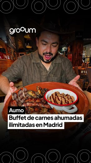 🥩BUFFET ILIMITADO DE CARNES AHUMADAS 🔥 Si son fans del buen BBQ, este plan les va a volar la cabeza. Un spot con esencia texana donde el humo y el sabor son los protagonistas. Aquí pueden probar distintos cortes ahumados sin límite, y lo mejor es que van cambiando cada 15 días. Entre lo que pueden encontrarse: alitas ahumadas, picaña, chorizo criollo, pulled pork, costilla de cerdo y pollo con chimichurri, todo ahumado durante horas para conseguir ese sabor brutal. PRECIOS: 💸 27€ lunes a juev
