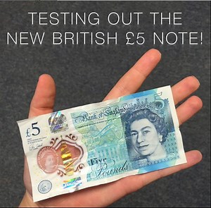 Have you tried out the new £5 note? #fivepoundnote #fiver #students | Ivory Research