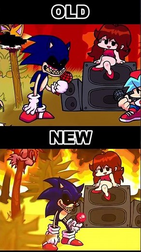 FNF - Vs Sonic.exe [OLD VS NEW | 2] [Project Reignited] (FNF MOD) #shorts