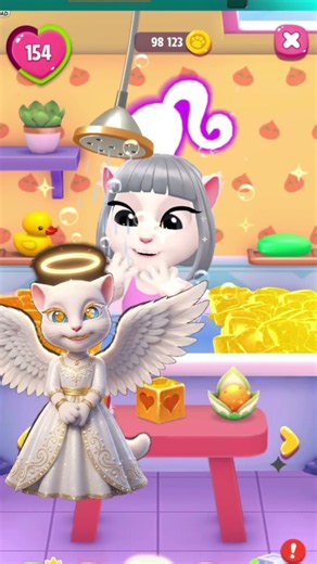 Angel cosplay by my talking Angela 2 #mytalkingangela2 #gaming #games #cosplay #funny #gameplay
