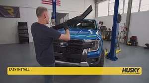 Husky Liners Aeroskin Hood Protector | Fits 2010-2017 Cadillac SRX | Low Profile Deflector/Bug Shield - 1 pc., Smoke | 2842042