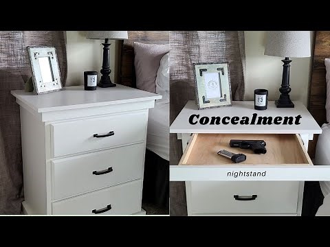 Easy DIY secret hidden compartment nightstand