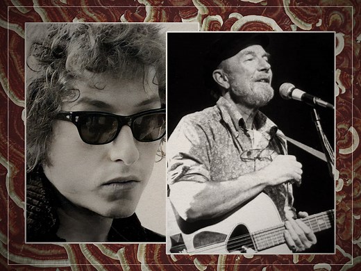 Why did Bob Dylan and Pete Seeger fall out?