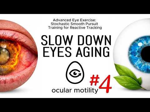 Stochastic Pursuit Visual Eye Exercise | Random Ball Tracking (#4 - BlueMagic)