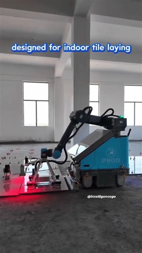 IntelligenceGo on Instagram: "The P900 Floor Tile Paving Robot, developed by Partner Robotics, is an advanced autonomous system designed for efficient indoor tile installation. The P900 ensures precise tile placement with gap errors under 0.5 mm. Capable of laying a tile every 40 seconds, it operates up to six times faster than traditional manual nethods . The robot has been effectively deployed in various settings, including residential buildings, airports, and schools covering over 20,000 m² w
