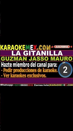 karaoke banda el recodo - la gitanilla #karaokemex