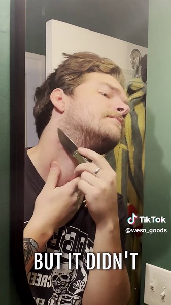 I decided to see if this robot could get my knife sharp enough to shave. It got it pretty close, but stropping definitely helped. Regardless, don’t try this one for yourself. This is an educational video created by trained professionals 🔪 DON’T attempt this at home 😤 #edc #everydaycarrycommunity #everydaycarry #wesngoods #fyp #foryoupage #pocketknife #viral #titanium #gear #pocketknifeaddict #smallknife #multitool #keychain #knifecare #multitooltok