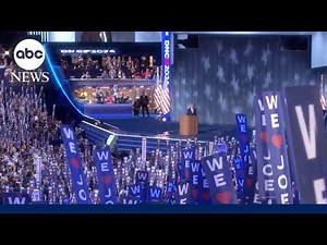 Joe Biden receives standing ovation at DNC