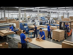 Inside the Box Factory: From Waste Paper to Packaging (Full Process)