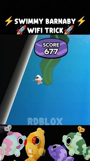 Swimmy Barnaby wifi trick 😂 #dandysworld