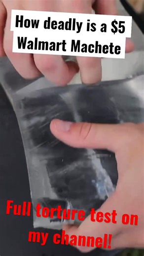 4.9K views · 76 reactions | How Deadly is a $5 Walmart Machete | Jatie Vlogs | Facebook