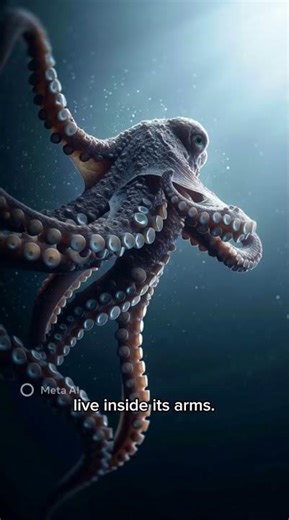 This Animal Thinks With Its Arms 😱 #Octopus#AnimalIntelligence#OceanSecrets#XRayVision#Wildlif