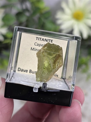 Sphene / Titanite Crystal in Perky Box (capelinha, Minas Gerais Brazil) - Etsy
