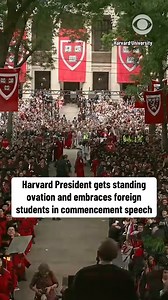 Harvard University President Alan Garber received a minute-long standing ovation from the student body at the university's commencement ceremony, where he celebrated students from "around the world" — an indirect reference to the university's legal pushback against the White House's effort to make it impossible for Harvard to enroll international students. The ceremony came amid relentless attacks on the university by the Trump administration. In recent days, the White House has attempted to blo