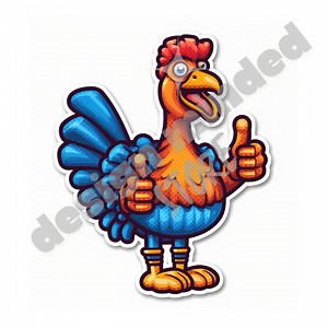 Jive Turkey Sticker - Etsy