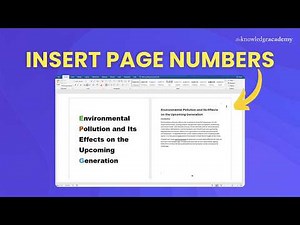 How To Insert Page Numbers In MS Word | Easiest Way To Add Page Numbers In MS Word [2025]