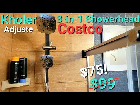 JACUZZI Pressure! Kohler Shower head 3-in-1 Review & Install! #adjuste #maxton