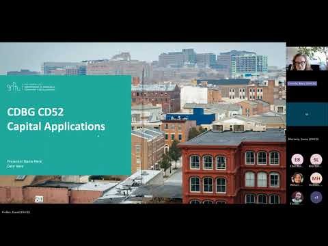 CDBG CD52 Capital Funds Information Session NPO's February 2026