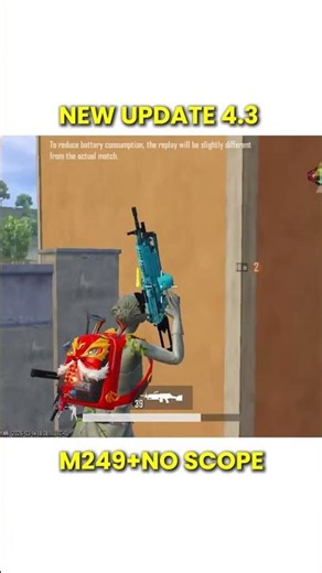 NEW UPDATE WITH M249 👀 #pubgmobile #highlights #shortpubg #pubg
