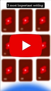 3most important YouTube setting #shortvideo #viralvideos
