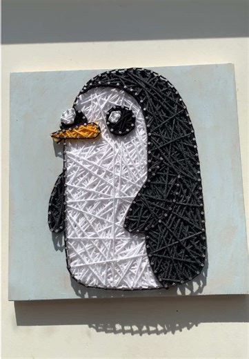 Gunter 💕🎨 A tutorial on how to create a string art painting 💕. In the comments, send photos and write the names of cartoon characters you want to see next. #us #asmr #stringart #adventuretime #relaxing