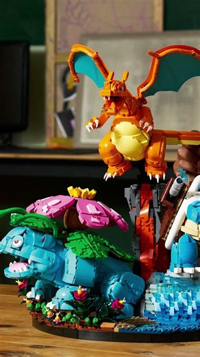 LEGO Venusaur, Charizard and Blastoise 🌿🔥💧 #shorts