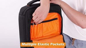 37-Key Keyboard Piano Bag Backpack, Protective Travel Bag for MIDI Keyboard Controller, Laptop, Microphones, Cables, 37 Keys Musical Keyboard Piano Carrying Case, 21.9" L x 10.9" W x 3" H