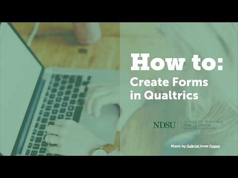 How to Create Forms in Qualtrics