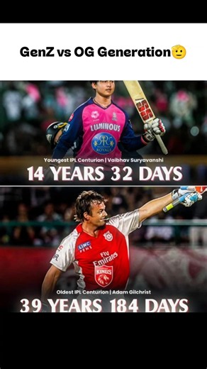Youngest vs Oldest IPL Centurias 🥶